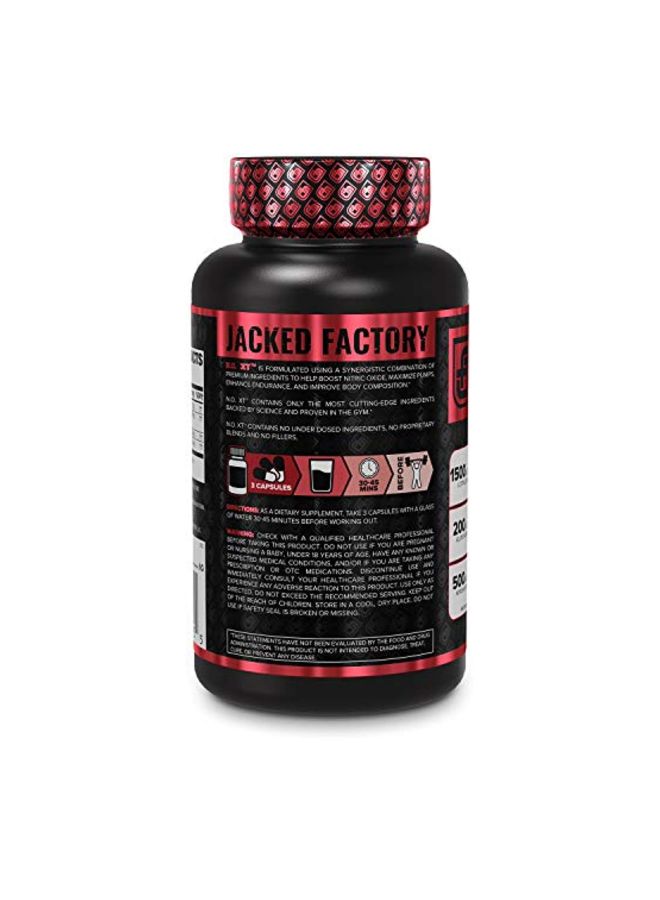 Jacked Factory N.O. XT Nitric Oxide Boosting Agent Dietary Supplement - 90 Capsules - Image 3