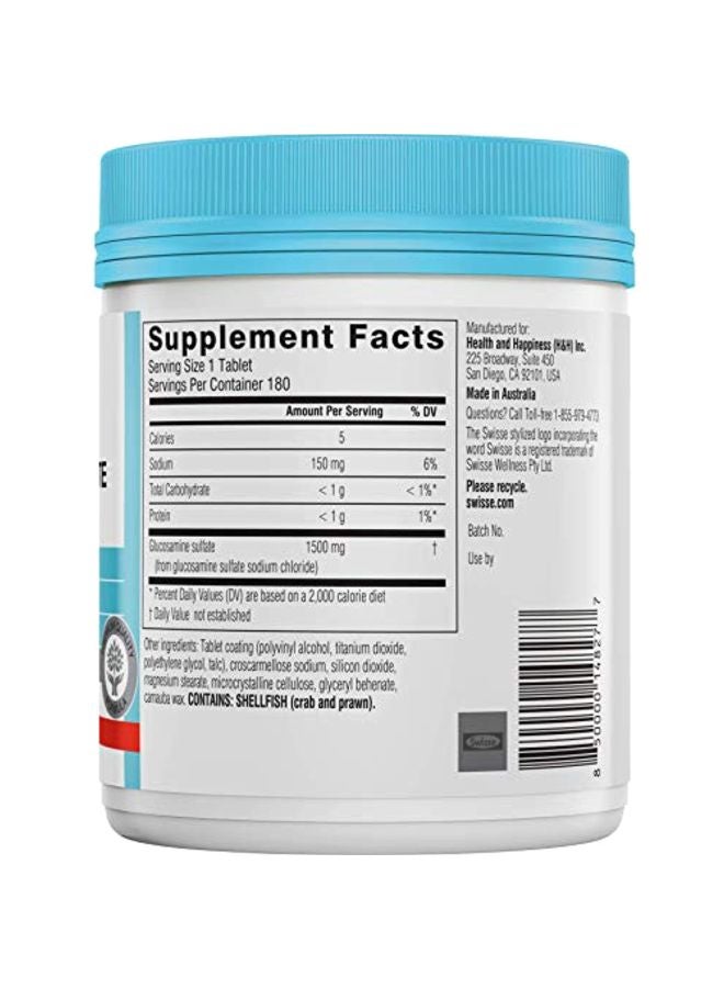 Swisse - Glucosamine Sulfate 1500mg - 180 Tablets - Image 1