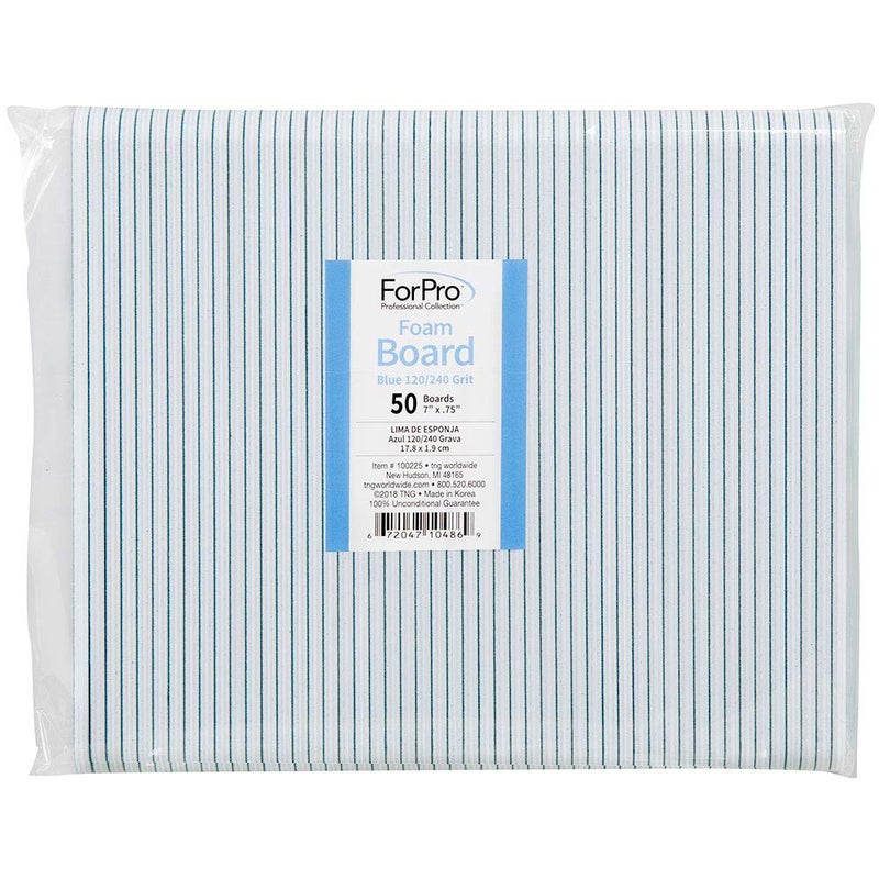 ForPro 50-Piece Nail File Set Blue - Image 1