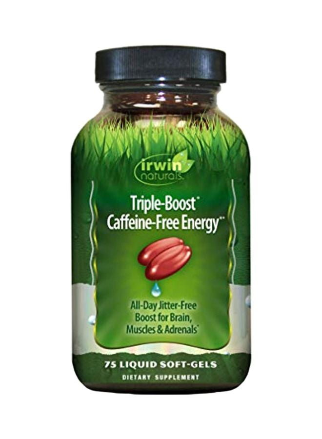 Irwin Naturals Triple-Boost Caffeine-Free Energy - 75 Liquid Soft-Gels  - Image 1
