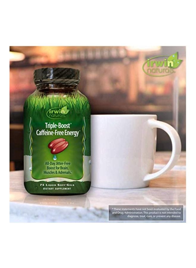 Irwin Naturals Triple-Boost Caffeine-Free Energy - 75 Liquid Soft-Gels  - Image 5