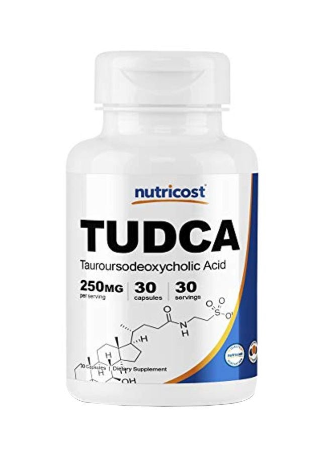 Nutricost - Tudca Tauroursodeoxycholic Acid 250 mg - 30 Capsules - Image 1