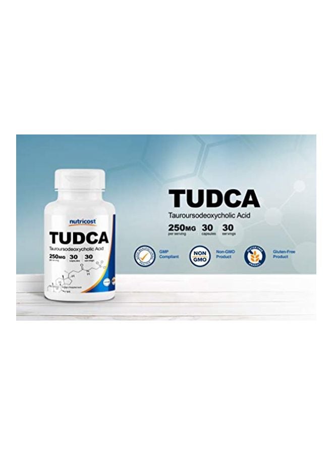 Nutricost - Tudca Tauroursodeoxycholic Acid 250 mg - 30 Capsules - Image 1