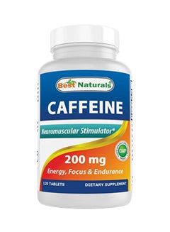 Caffeine Neuromuscular Stimulator Pills 200 mg - 120 Tablets - v1575380213/N32482760A_1