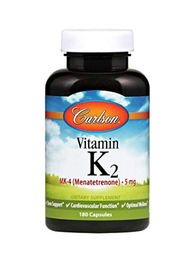 كارلسون مكمل غذائي بفيتامين K2 MK-4 ميناترينون - 180 كبسولة - Image 1