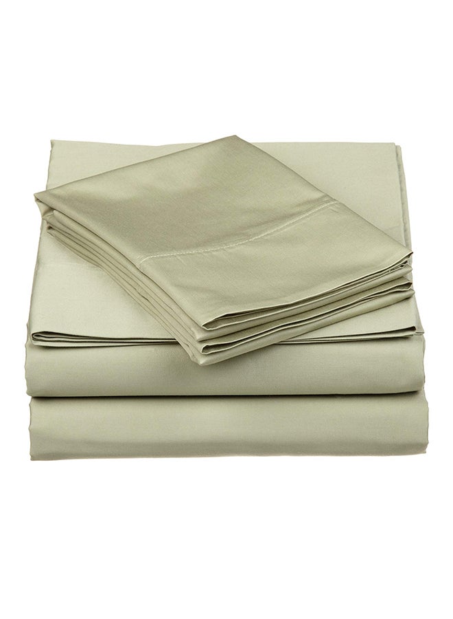 3-Piece Solid Pattern Twin XL Sheet Set sage
