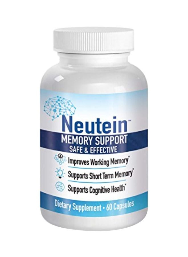 Neutein Natural Memory Support Dietary Supplement - 60 Capsules - Image 1