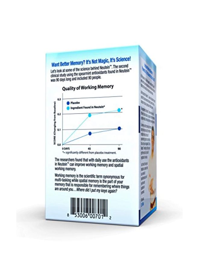 Neutein Natural Memory Support Dietary Supplement - 60 Capsules - Image 5