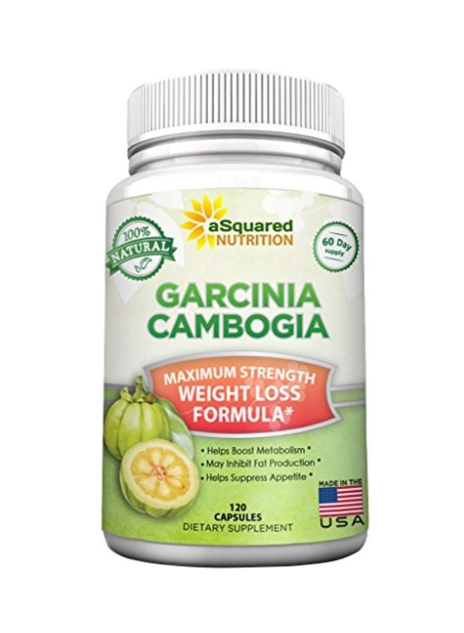 aSquared Nutrition Garcinia Cambogia Extract Weight Loss Formula - 120 Capsules - Image 1