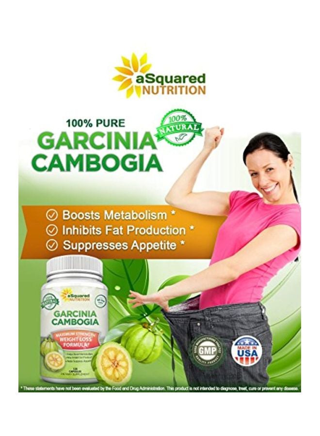 aSquared Nutrition Garcinia Cambogia Extract Weight Loss Formula - 120 Capsules - Image 3