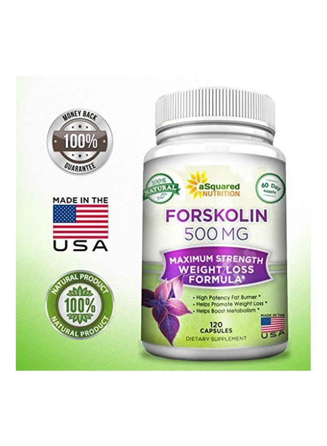 aSquared Nutrition Forskolin 500mg - 120 Capsules - Image 2
