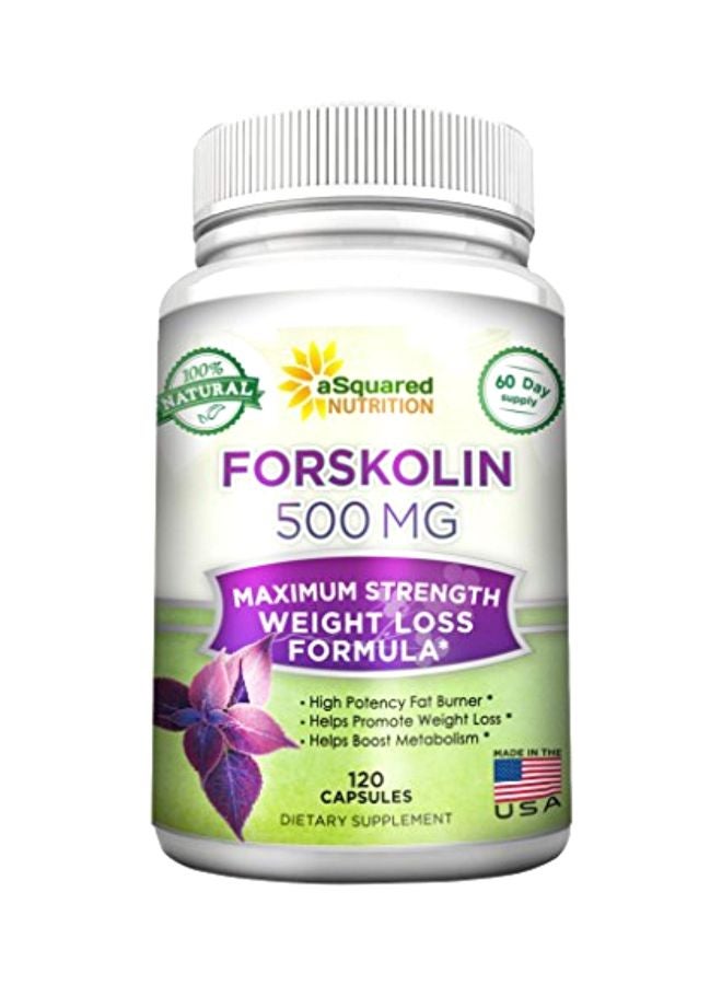 aSquared Nutrition Forskolin 500mg - 120 Capsules - Image 1