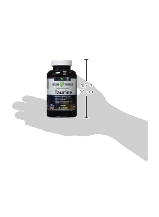 Amazing Nutrition - Taurine Amino Acid Supplement 1000mg - 100 Capsules - Image 1
