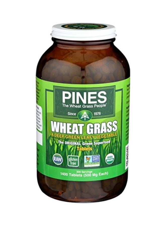 Pines Wheat Grass 500 Mg Dietary Supplement- 1400 Tablets - Image 1