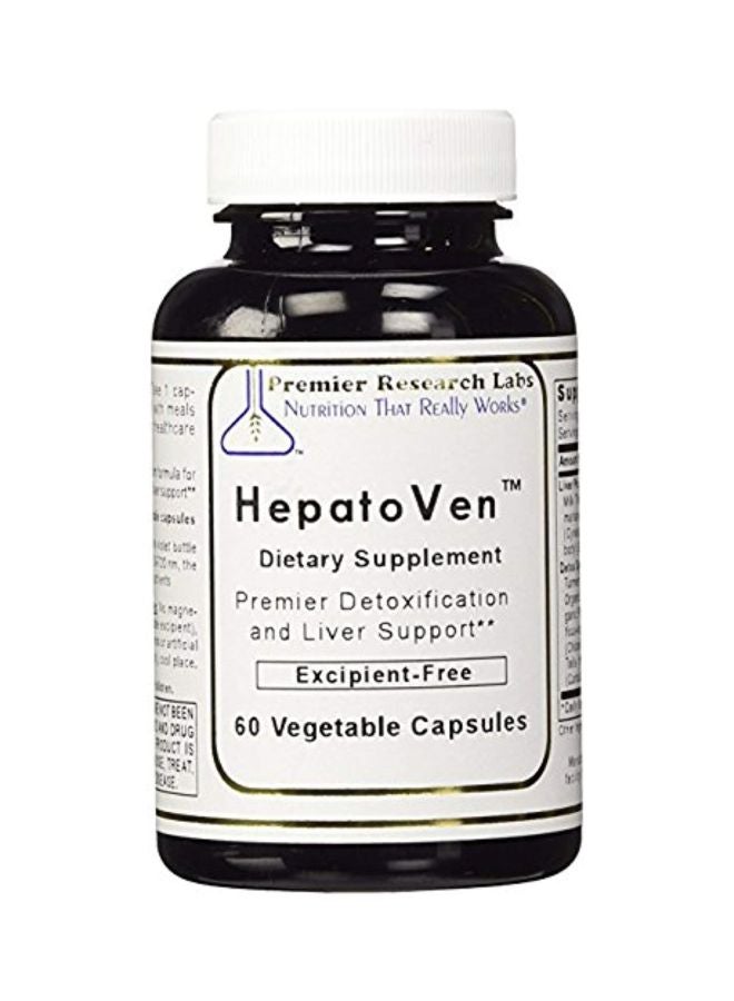 Pack Of 2 HepatoVen Dietary Supplement - 60 Vegetable Capsules