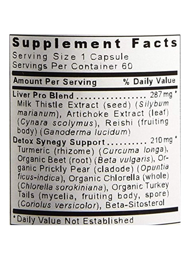 Pack Of 2 HepatoVen Dietary Supplement - 60 Vegetable Capsules
