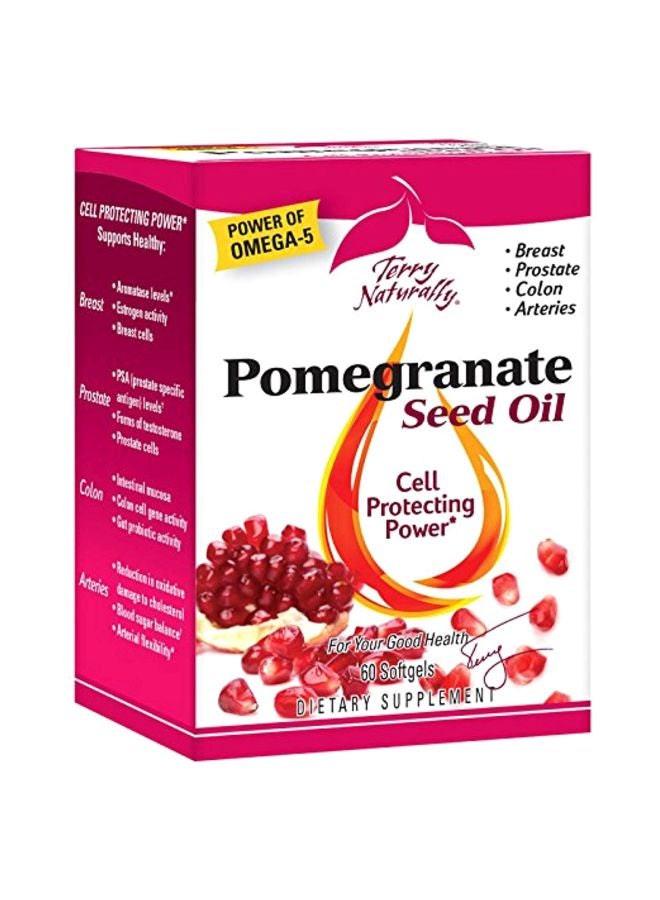 Pack Of 2 Pomegranate Seed Oil Dietary Supplement - 60 Softgels
