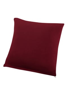 Polyester Throw Pillow Case polyester Wine Red