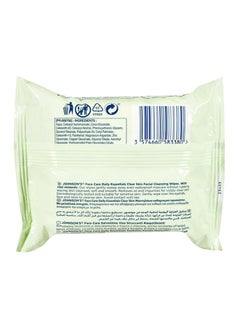 Johnson's Daily Essentials Wipes Oil and Combinaton Skin  - Image 2