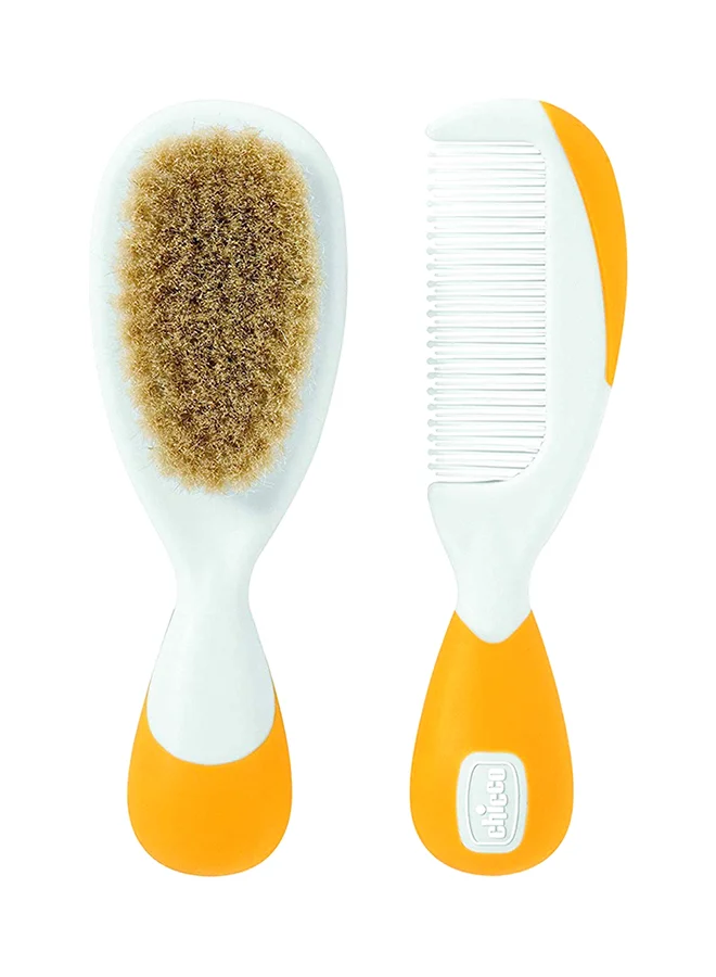 Chicco Brush And Comb Set - Orange