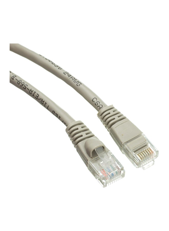 أدسل كابل إرسال انترنت لان طراز CAT6 RJ45 UTP رمادي  - Image 2