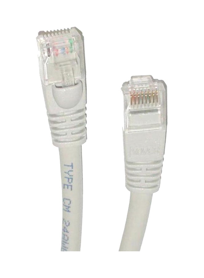 أدسل كابل إرسال انترنت لان طراز CAT6 RJ45 UTP رمادي  - Image 3