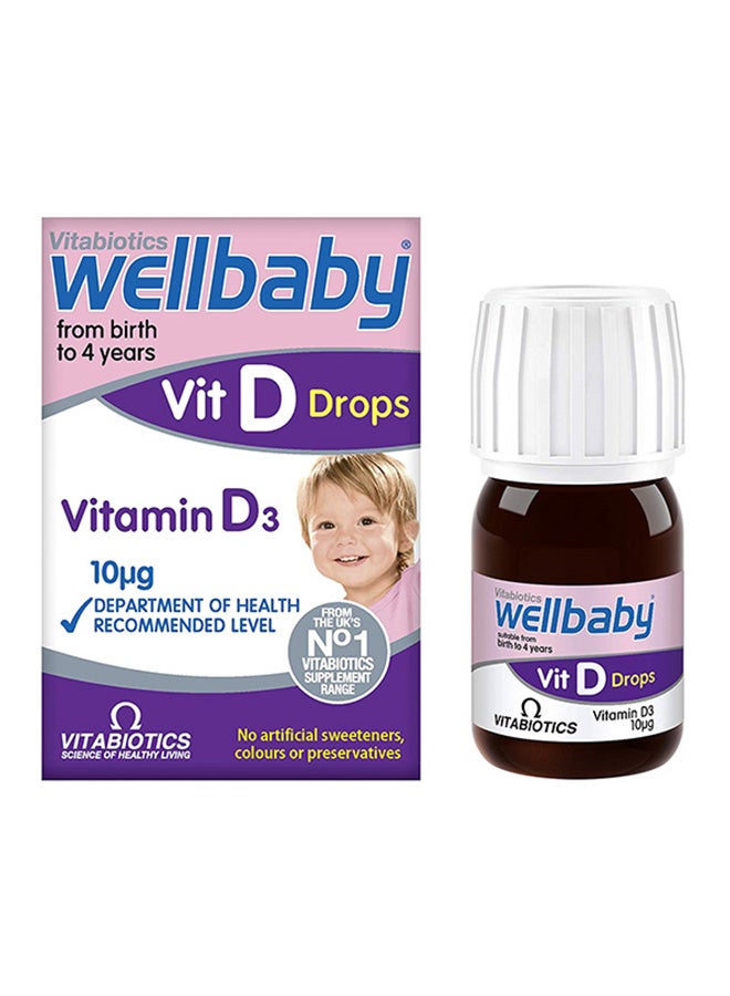 Vitabiotics - Wellbaby Vitamin D Drops 30ml - Image 1