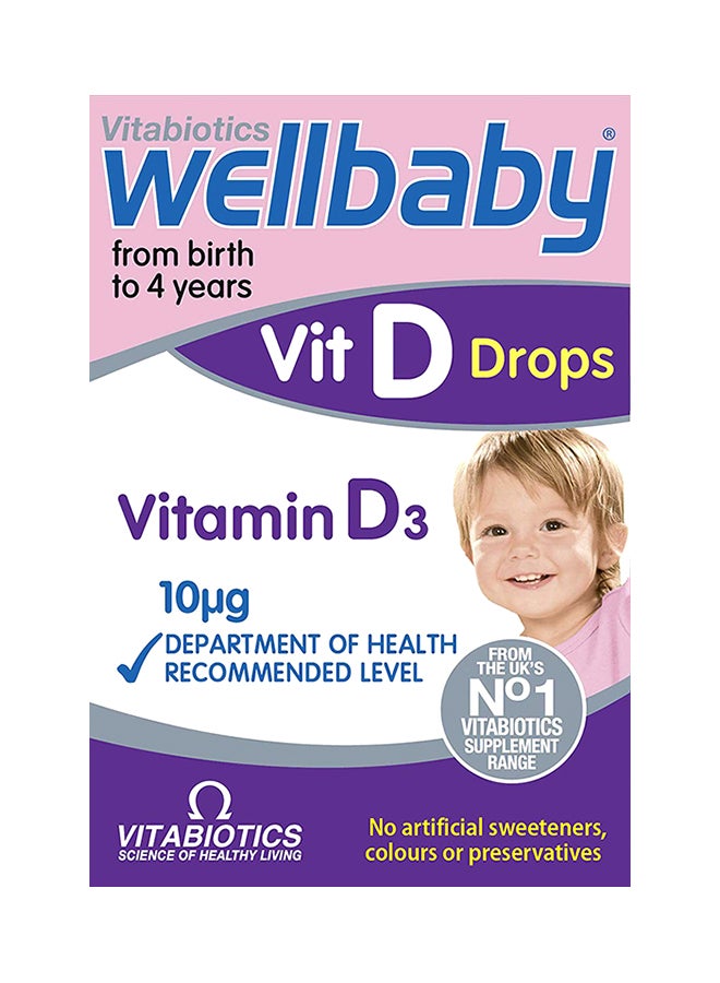 Vitabiotics - Wellbaby Vitamin D Drops 30ml - Image 1
