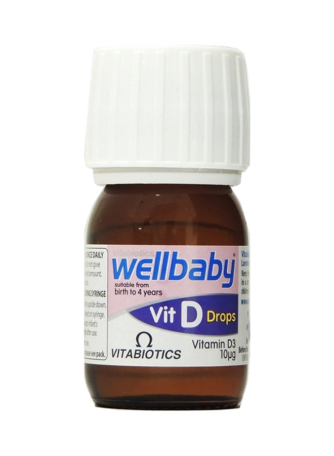 Vitabiotics - Wellbaby Vitamin D Drops 30ml - Image 1
