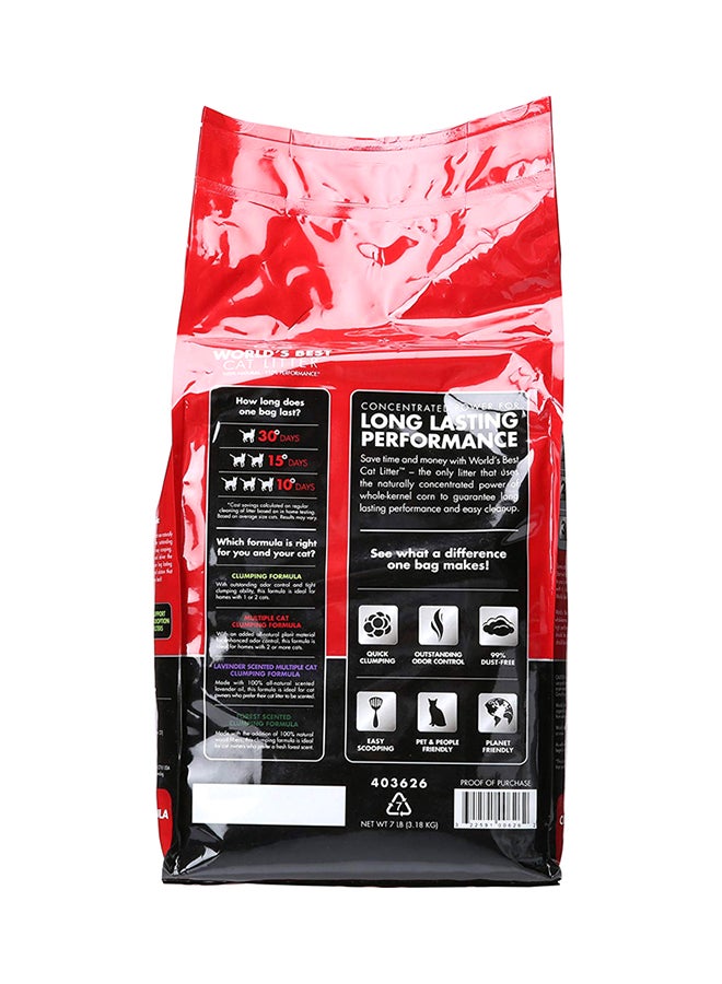 WORLD'S BEST CAT LITTER - Multiple Cat Clumping Formula Multicolour 3.18kg - Image 1