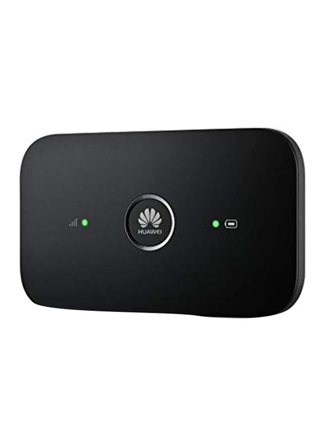 هواوي - راوتر هواوي محمول يعمل بتقنية واي فاي ويدعم شبكة الجيل الرابع طراز E5573 1500.0 mAh أسود - Image 1