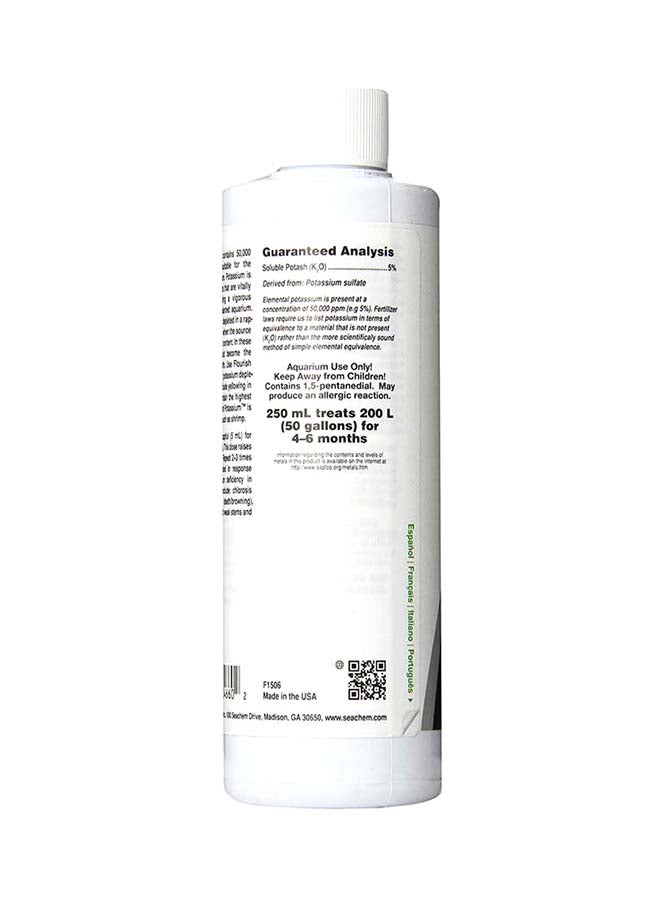 سي تشيم مكمل فلوريش بوتاسيوم لنباتات حوض السمك متعدد الألوان 250ملليلتر - Image 3