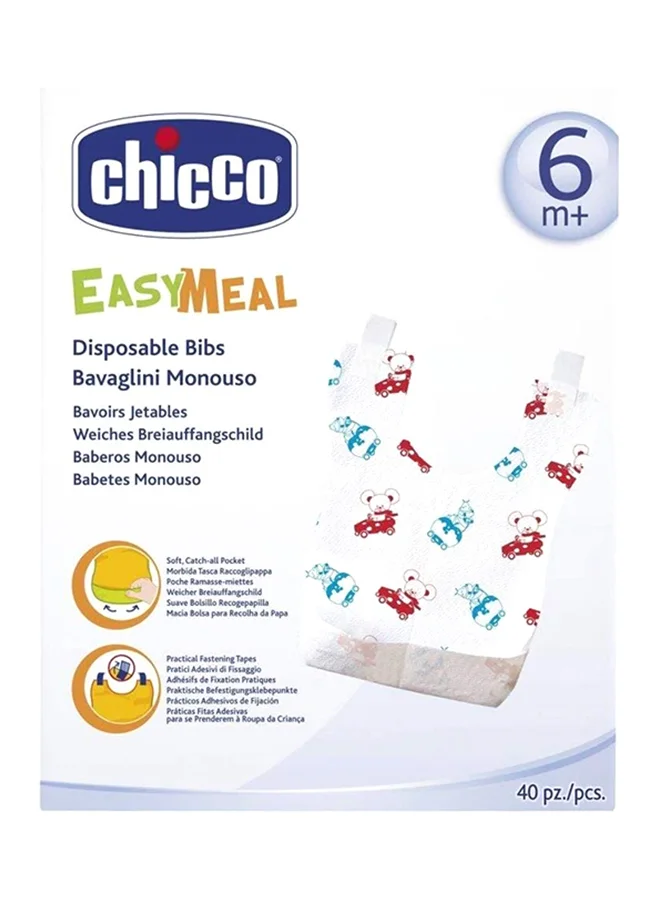 Chicco 40-Piece Disposable Bibs Assorted