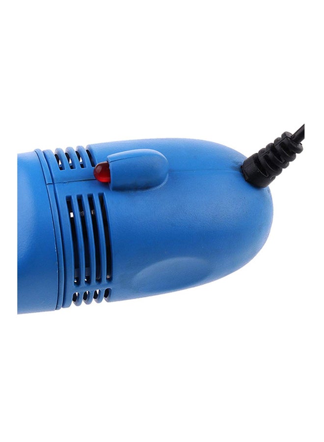 مكنسة كهربائية صغيرة للوحة المفاتيح مزودة بمنفذ USB أزرق - Image 4