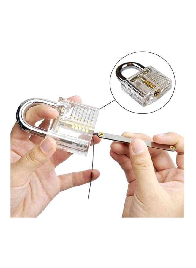 Generic - 12-Piece Unlocking Lock Pick Set Black/Silver - Image 1