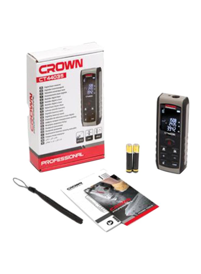 Crown CT44035 Laser Distance Meter Black/Grey 100meter Black/Grey 100meter - Image 4