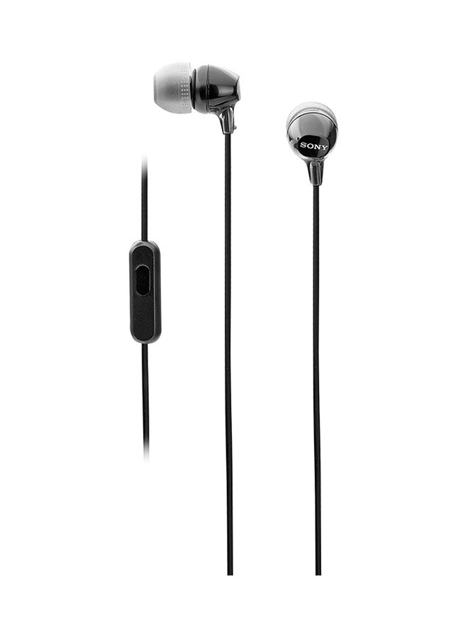 سوني سماعة أذن داخلية سلكية مع ميكروفون أسود - Image 2