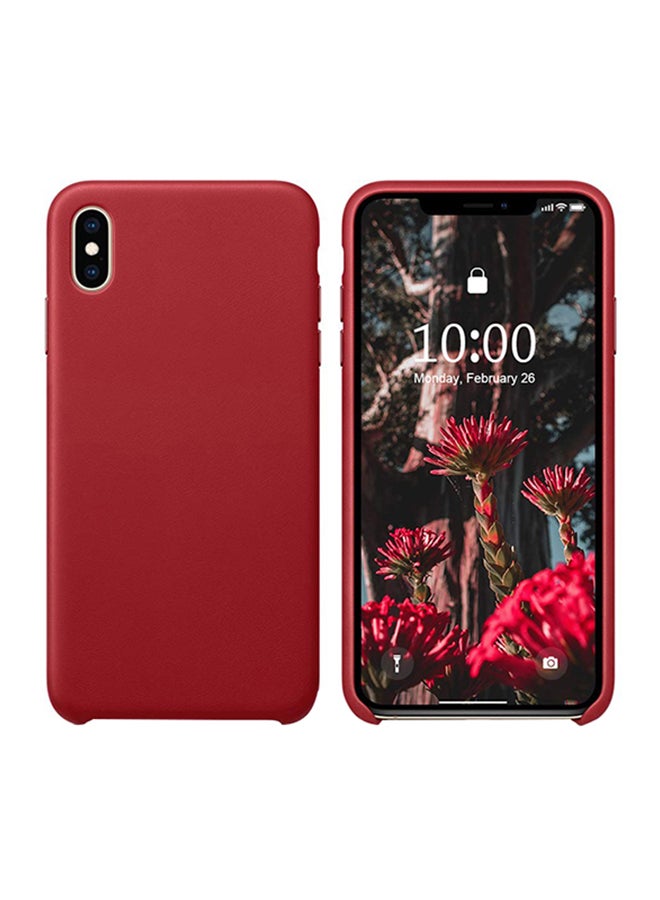 Olliwon Protective Plastic Phone Case Cover For iPhone Xs Max Red