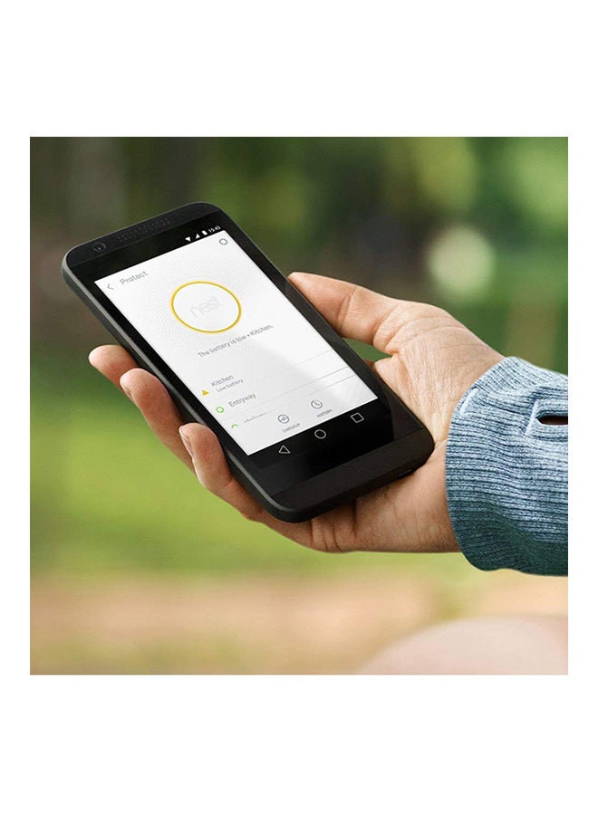 Nest 2Nd Generation Smoke and Carbon Monoxide Alarm White 5.3x1.5x5.3inch  - Image 3