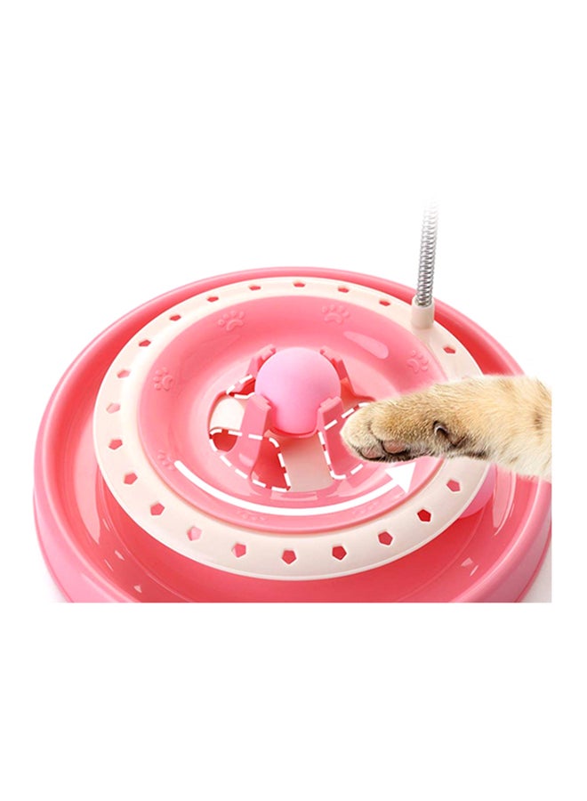 يودوت لعبة القطط برج تربو مع كرة الخدش وردي/أبيض - Image 3