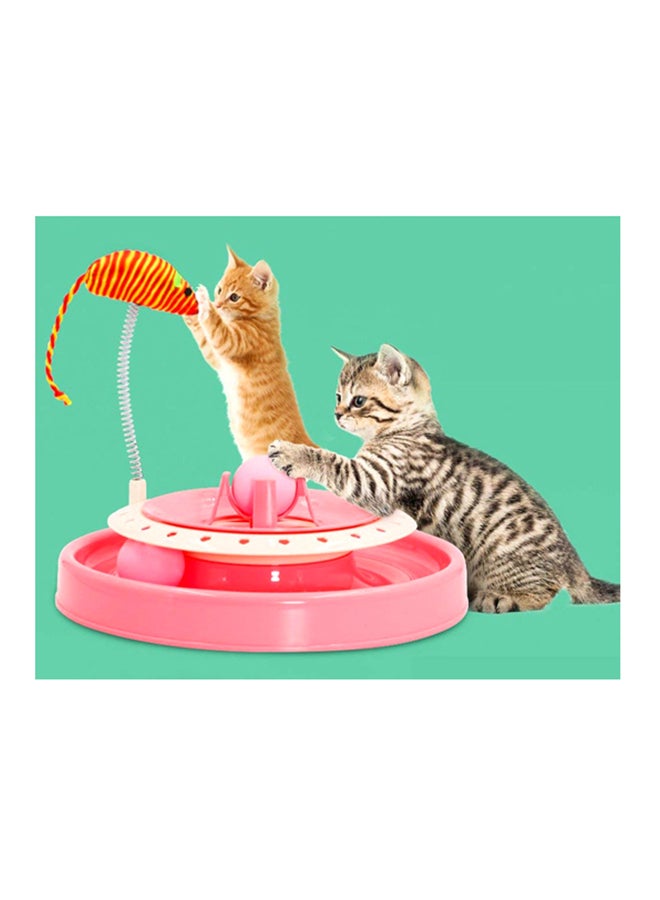 يودوت لعبة القطط برج تربو مع كرة الخدش وردي/أبيض - Image 5