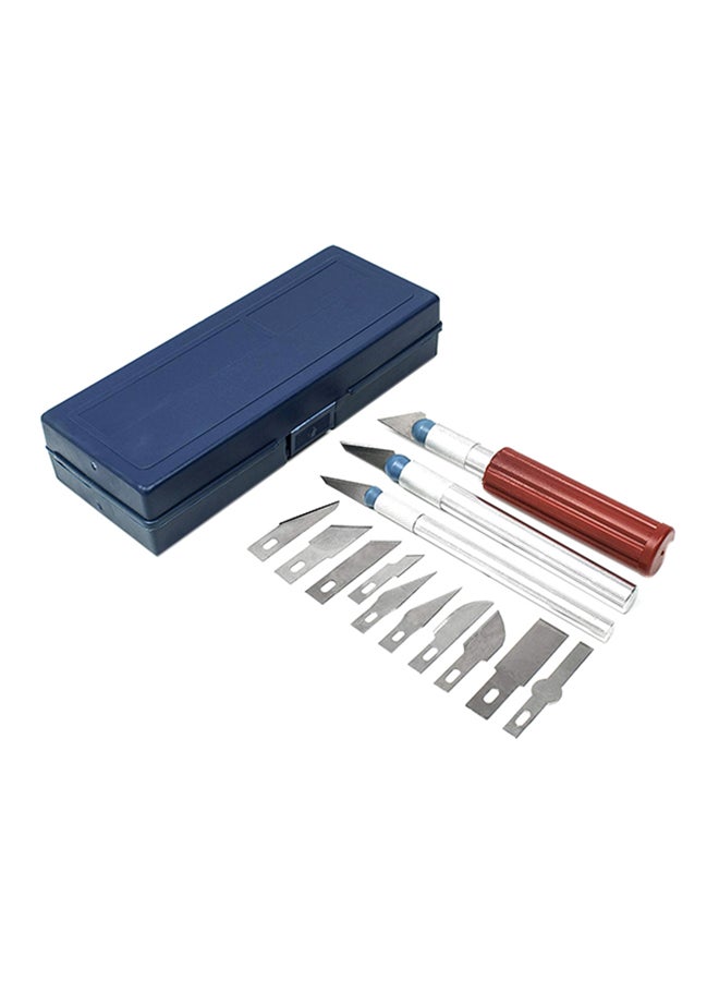 MEGA 16-Piece Hobby Knife Set Blue 1feet - Image 3