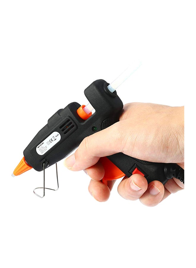 Meterk Mini Hot Melt Glue Gun With 50-Piece Glue Stick Set Black - Image 4