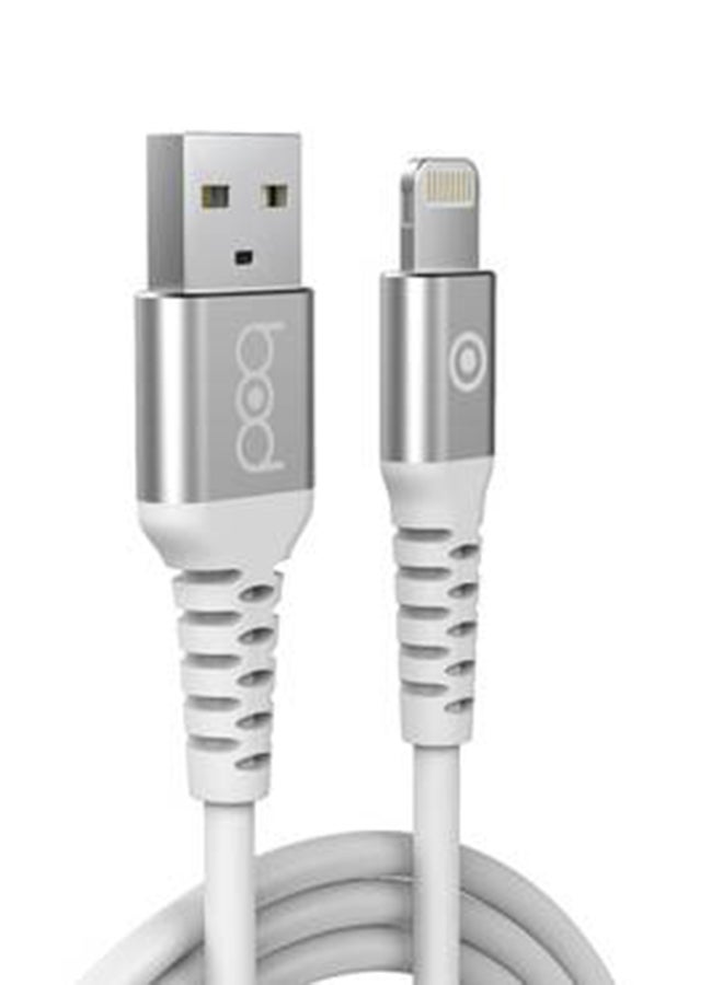 BOD - Lightning To USB Data Sync And Charging Cable White - Image 1