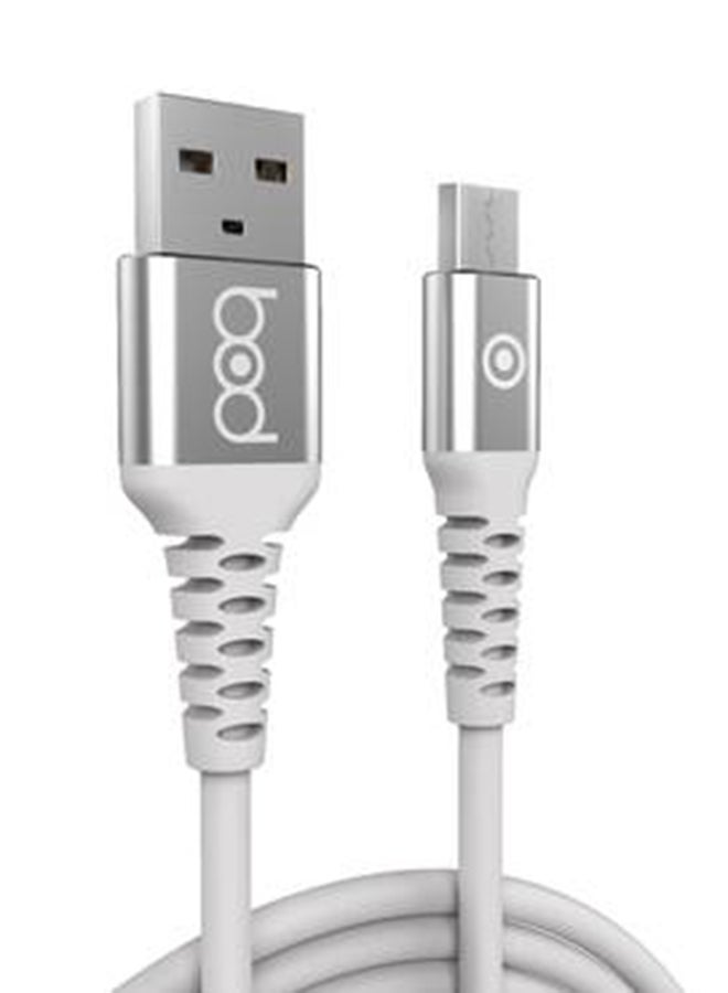 BOD - Micro USB Data Sync And Charging Cable White - Image 1