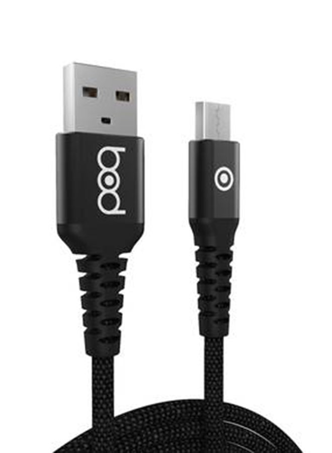 BOD Micro USB Data Sync And Charging Cable Black - Image 3