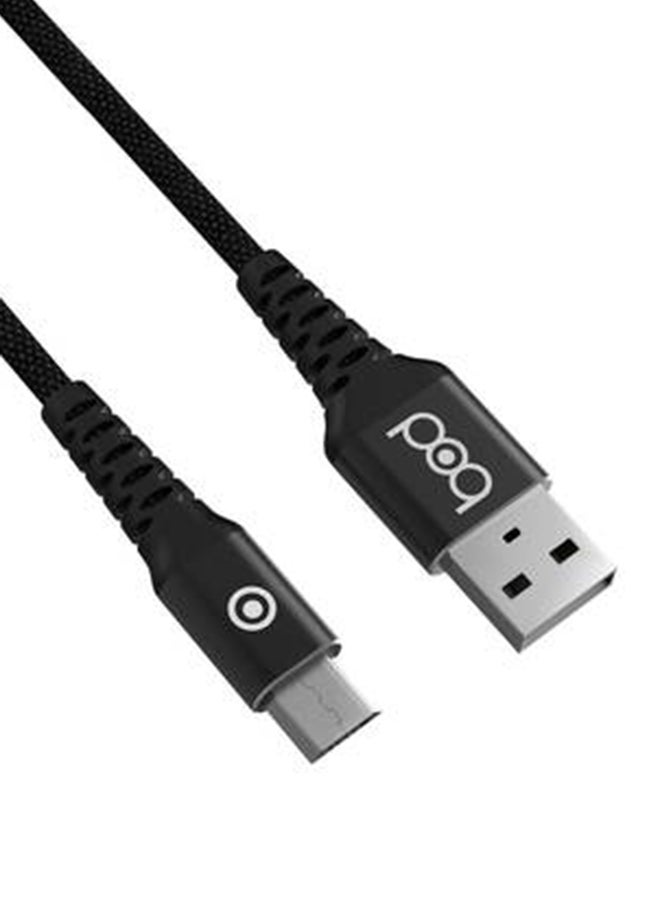BOD Micro USB Data Sync And Charging Cable Black - Image 4