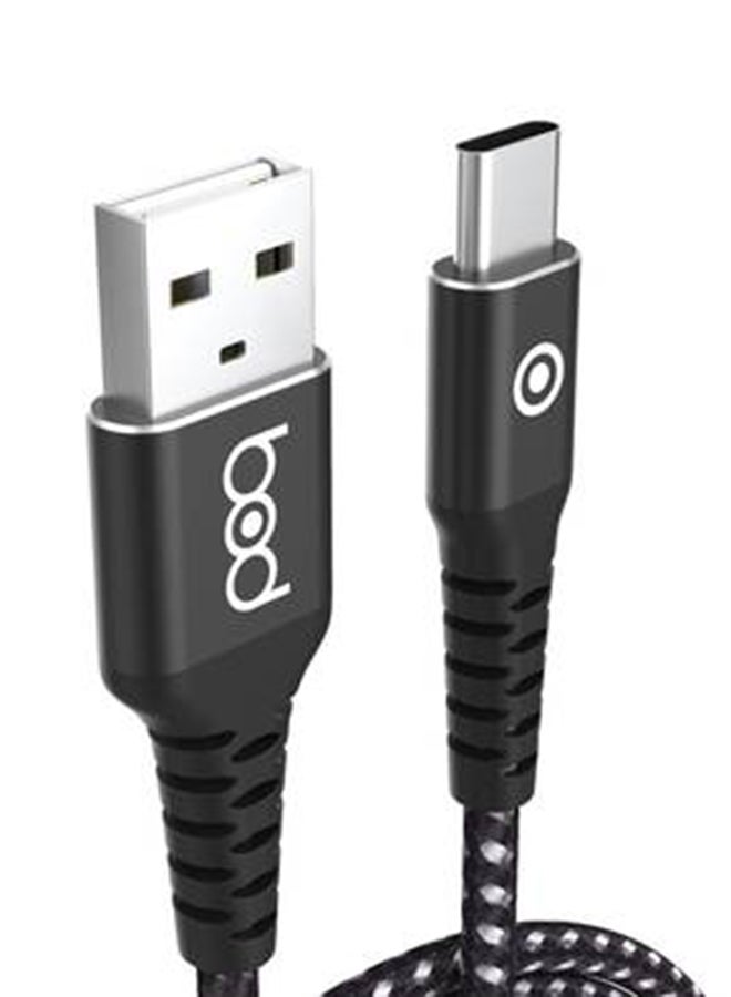BOD Type-C Data Sync And Charging Cable Black - Image 2