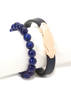 Set of 2 Leather and Beads Bracelet - v1575440984/N29141783A_2