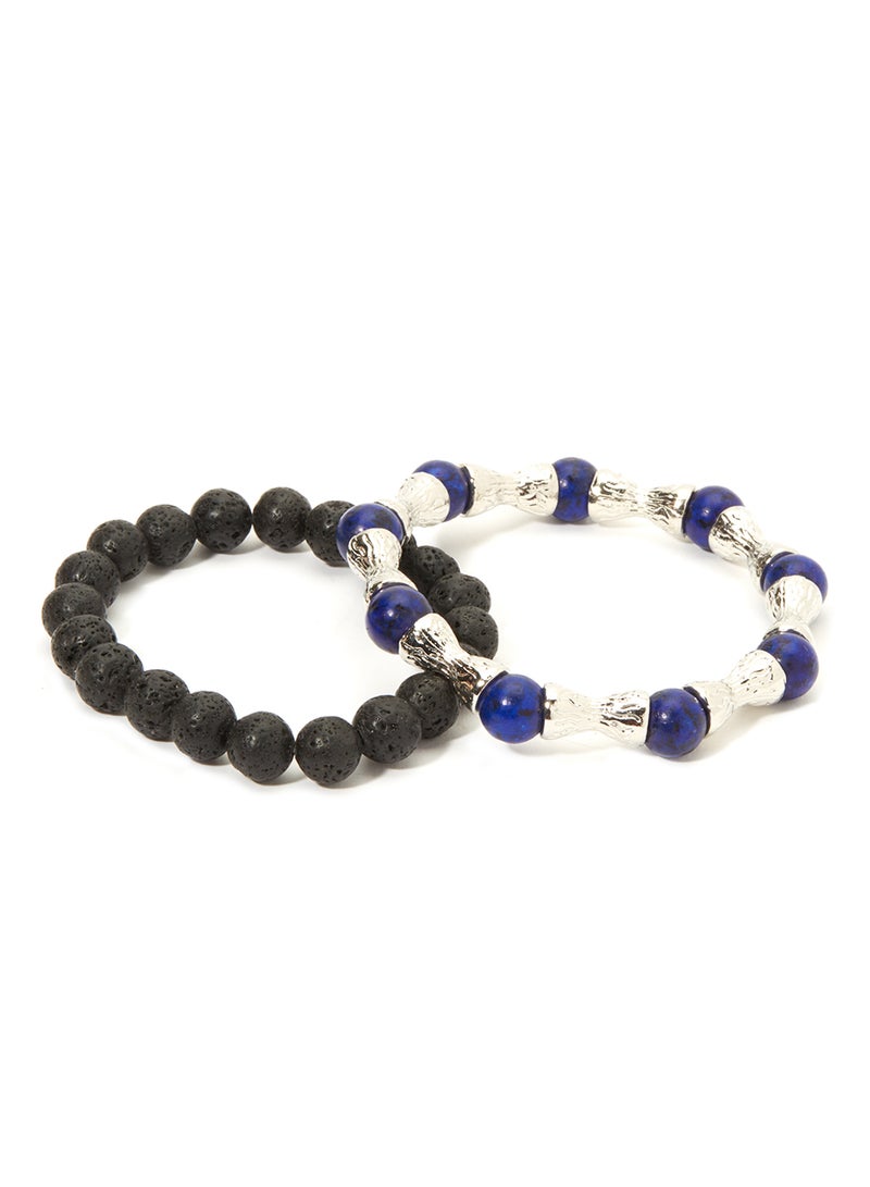 English Laundry - Set of 2 Exquisite Design Beads Bracelet - Image 1